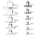10 Pcs Stainless Steel Round Clamps Strong Multi-specification Mountain-shaped Clamps Dovetail Clamps Bill and Document Clamps
