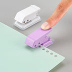 。Kawaii Office School Supplies Stationery Items Mini Hole Punch 1 Hole Cute Paper Punch Portable Round Hole Puncher Paper Cutter