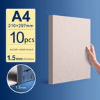 10 Sheets A4 Hard Cardboard White Gray Brown Kraft Paper Diy Handmake Card Making Craft Paper Board Thickness 1mm/1.5mm/2mm