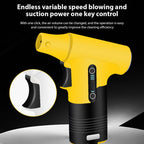 130000RPM Mini Turbo Fan Blowing and Suction Dual-purpose Dust Removal Jet Dry Blower Portable Handheld Comp Electric Air Duster