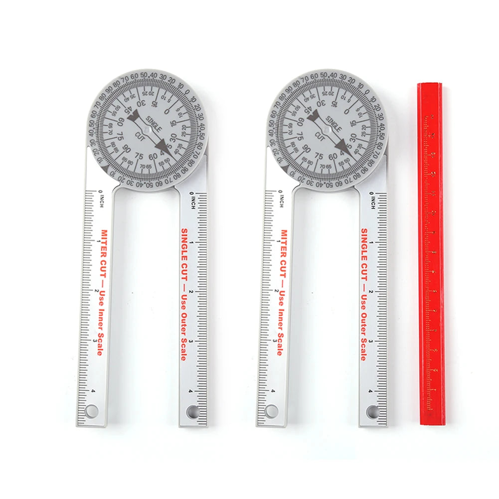 Professional Miter Saw Protractor Angle Finder Precision Miter Angle Finder Plumbers Woodworking Scale Mitre Saw Measuring Tool