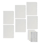 A5 Divider Tabs With Monthly Stickers 6-Hole Round Ring Transparent Pp Insertable Dividers For Loose Leaf Notebook Binder