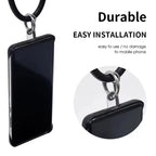 1-30pcs Strong Transparent Phone Lanyard Cads Universal Mobile Phone Flexible Tether Tabs Clear Hanging Strap Patches Cord Clip