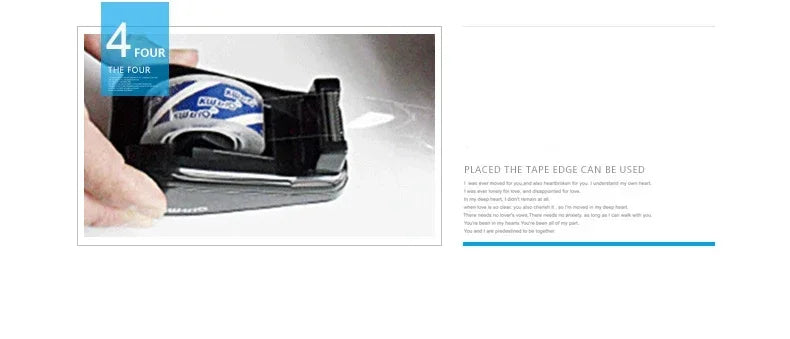 Large Table Base Tape Dispenser Adhesive Sealing Cutter Stationery for Office Packaging Supplies Packaging Tapes Dispenser