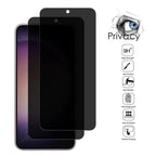 Privacy Tempered Glass for Samsung Galaxy S24 S23 Plus Anti-spy Screen Protector Fingerprint Function for Samsung S22 S26 S25