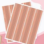 280PCS Personalized Name Stickers Long Strip Pencil Labels Custom Waterproof Self Adhesive Name Labels for Bottles Notebooks