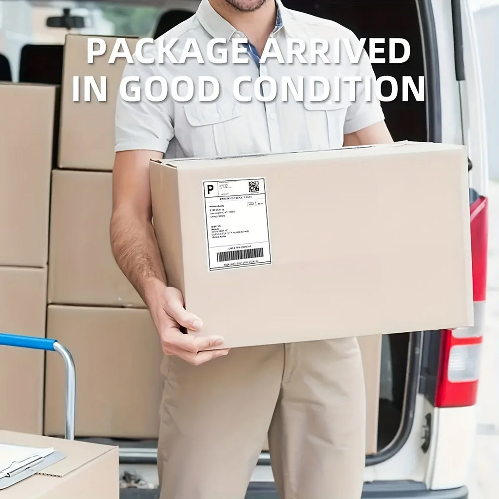 500/1000 Sheets 4''x6'' White Thermal Label Paper for Thermal Label Printers Logistics Shipping Labels 100x150mm