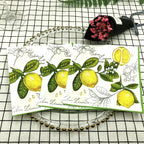 20pcs 33*33cm 2-Ply Colourful Wood Pulp Napkins Lemon Style Party Decoration Paper Placemats Butterfly Bart Paper
