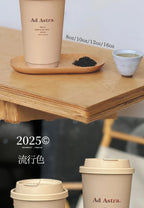 Milk Tea Cup Thickened Paper Cups Hot and Cold Tea Drinks with Lid High-end and Classy Good Sealing Performance Leak-proof