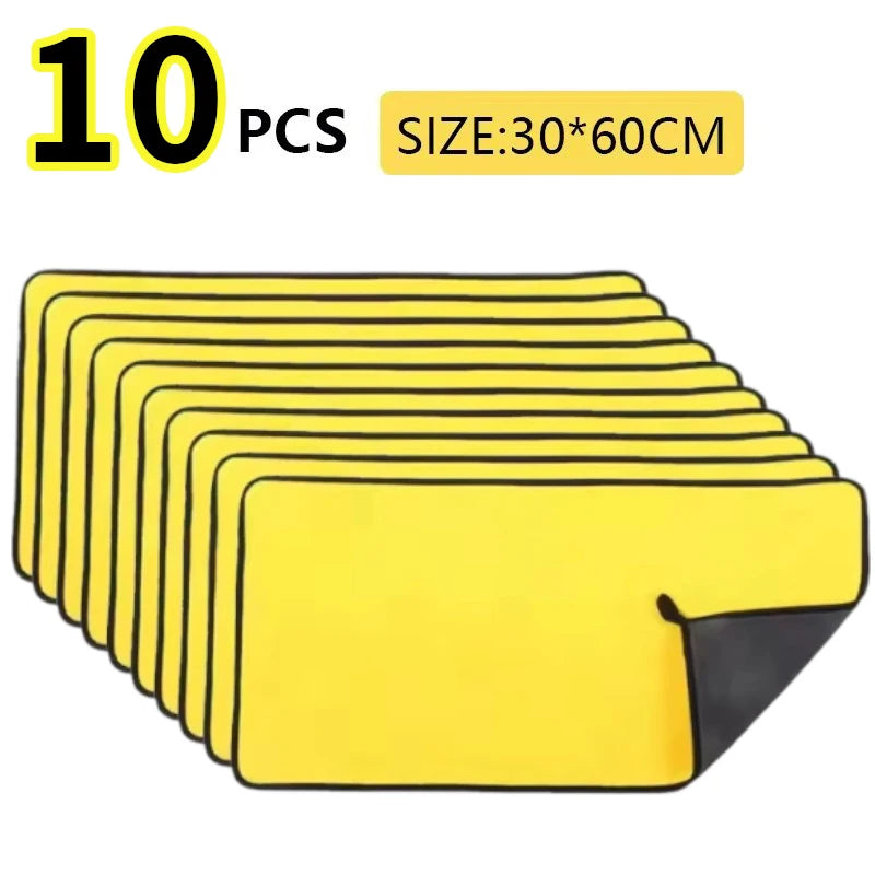 3-30PCS Car Nano Ultra Fiber Cloth Towel Microfiber Car Wash Towel Coral Fleece Towel Car Care Clean Cloth for Car Home Living