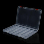 15/24/36/48 Grids Clear Box Thickened Transparent Plastic Jewelry Elastic Band Storage Box Display Organizer Tool Storage Case