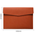 Faux Leather Document Bag, Business Information Bag, A4 Folder, School and Office Supplies, Storage Bag