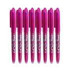 8pcs Multi-Color Erasable Gel Pen 0.5mm Tip Painting Writing Drawing School Black Blue Red Pink Orange Green Purple Light Blue
