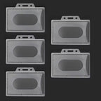 20/5/1PCS Waterproof Clear Plastic PVC ID Card Name Badge Holder Transparent Business Card Sleeve Cover for School Office