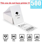 4x6 Thermal Direct Shipping Label,Pack of 500 Fan-Fold Labels, Permanent Adhesive, Commercial Grade Thermal Shipping Labels