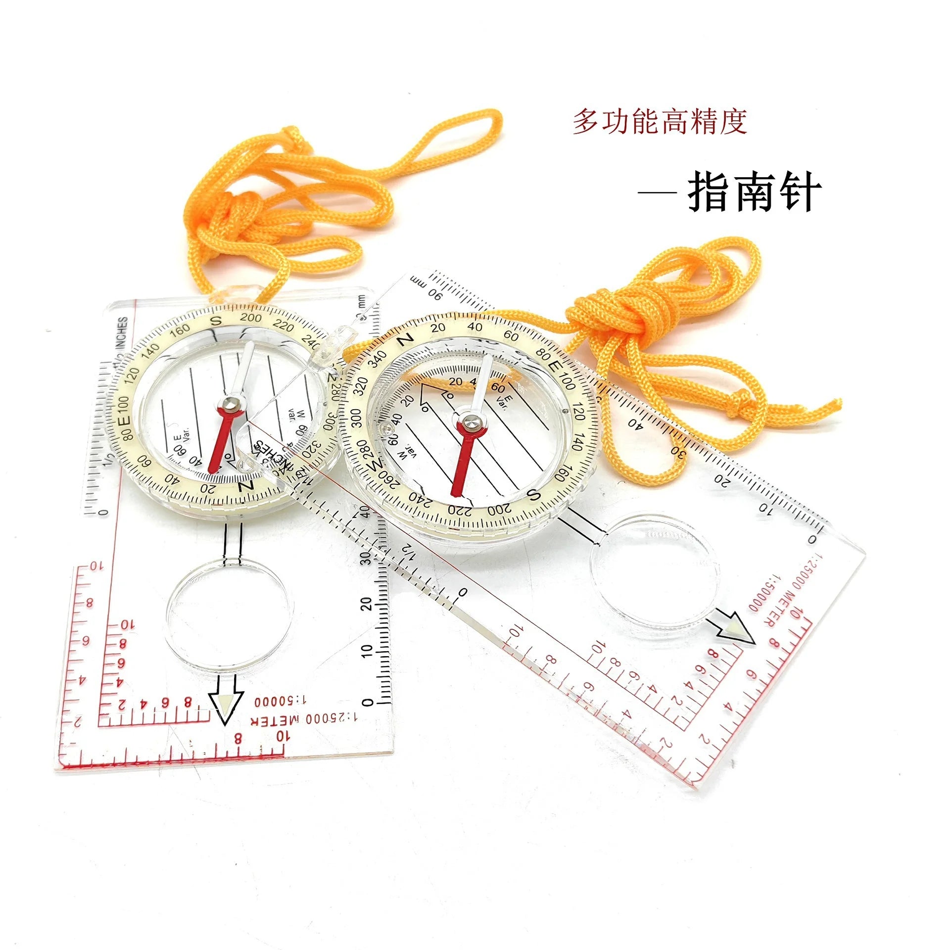 Outdoor Compass Navigation Map Ruler - Scouting Scale Orienteering Gear for Hunting Survival Travel And Backpacking
