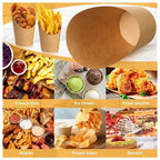 50-200PC Kraft Paper French Fries Cup Disposable Fry Charcuterie Cups For Party Celebrations Various Snacks Cupcake Paper Cups