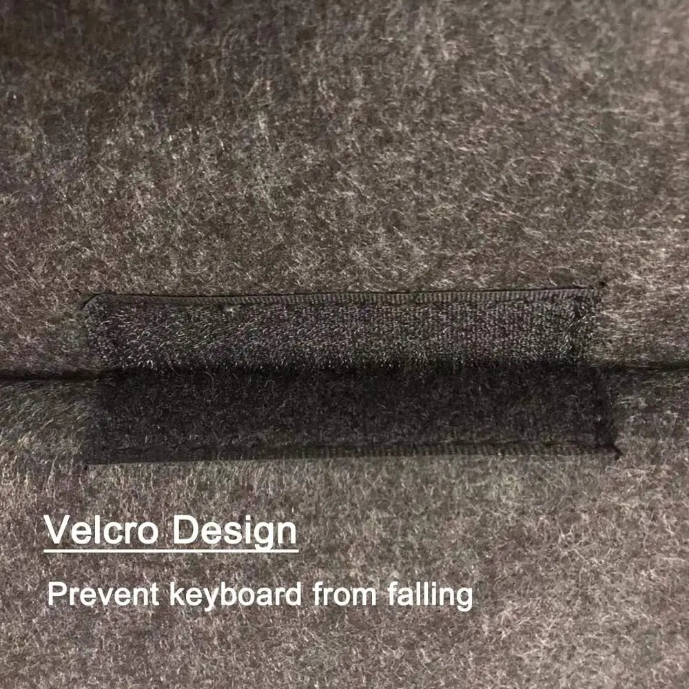Felt Wireless Keyboard Storage Bag Dustproof Anti Shock Carrying Case Lightweight Portable for Logitech K380 K480 K580 K780
