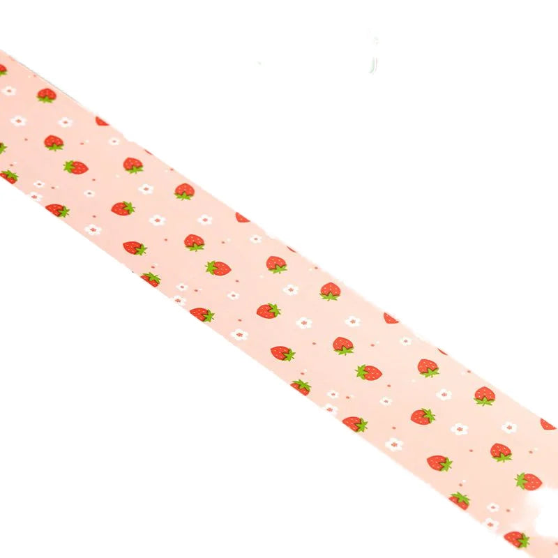 1pc 4.5cm X 100meters Strawberry Packing Adhesive Tape for Packaging Shipping Warp Sealing Plastic Tape Wholesale Supplies