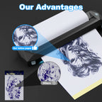 Tattoo Transfer Paper 20 50 100Pcs A4 Thermal Stencil Paper for Tattoo Copier Machine Professional Tattoo Supply for Users