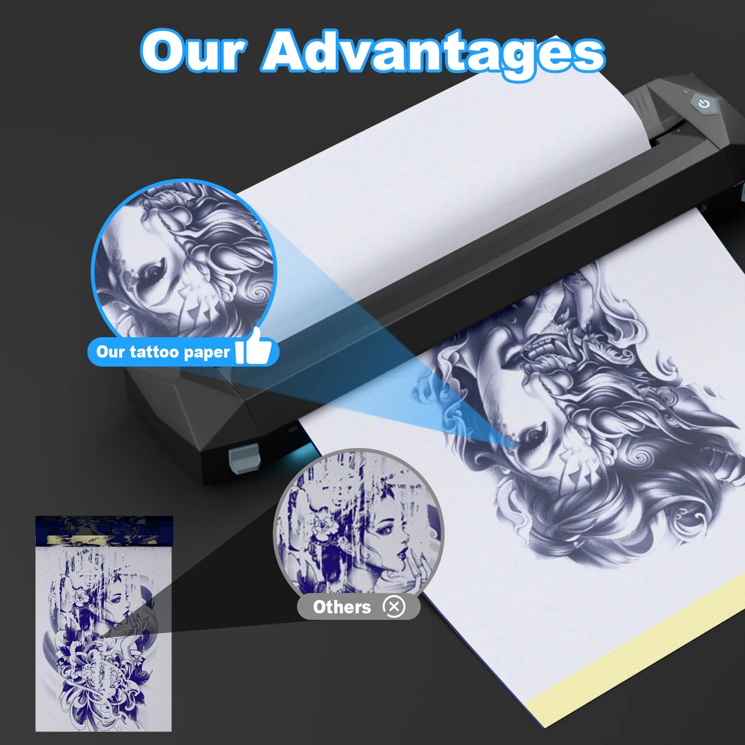 Tattoo Transfer Paper 20 50 100Pcs A4 Thermal Stencil Paper for Tattoo Copier Machine Professional Tattoo Supply for Users