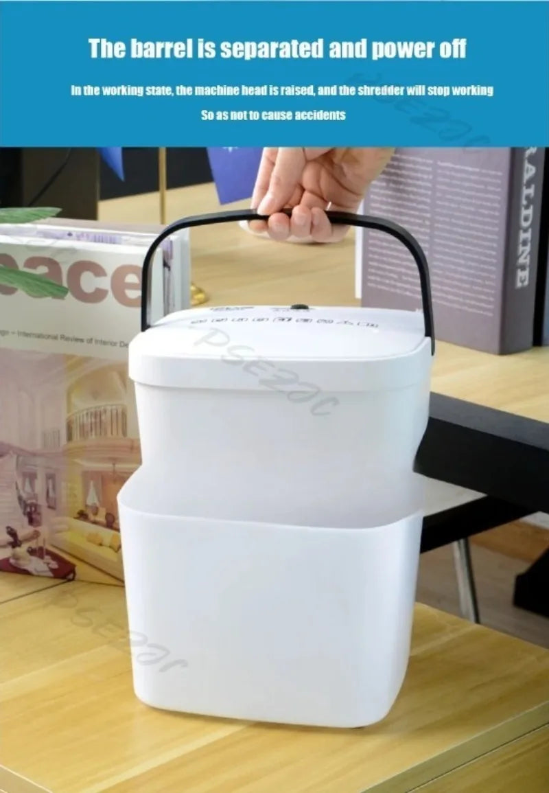 Small Electric Office Automatic Confidential Shredder for Household and Confidential Documents Shredder