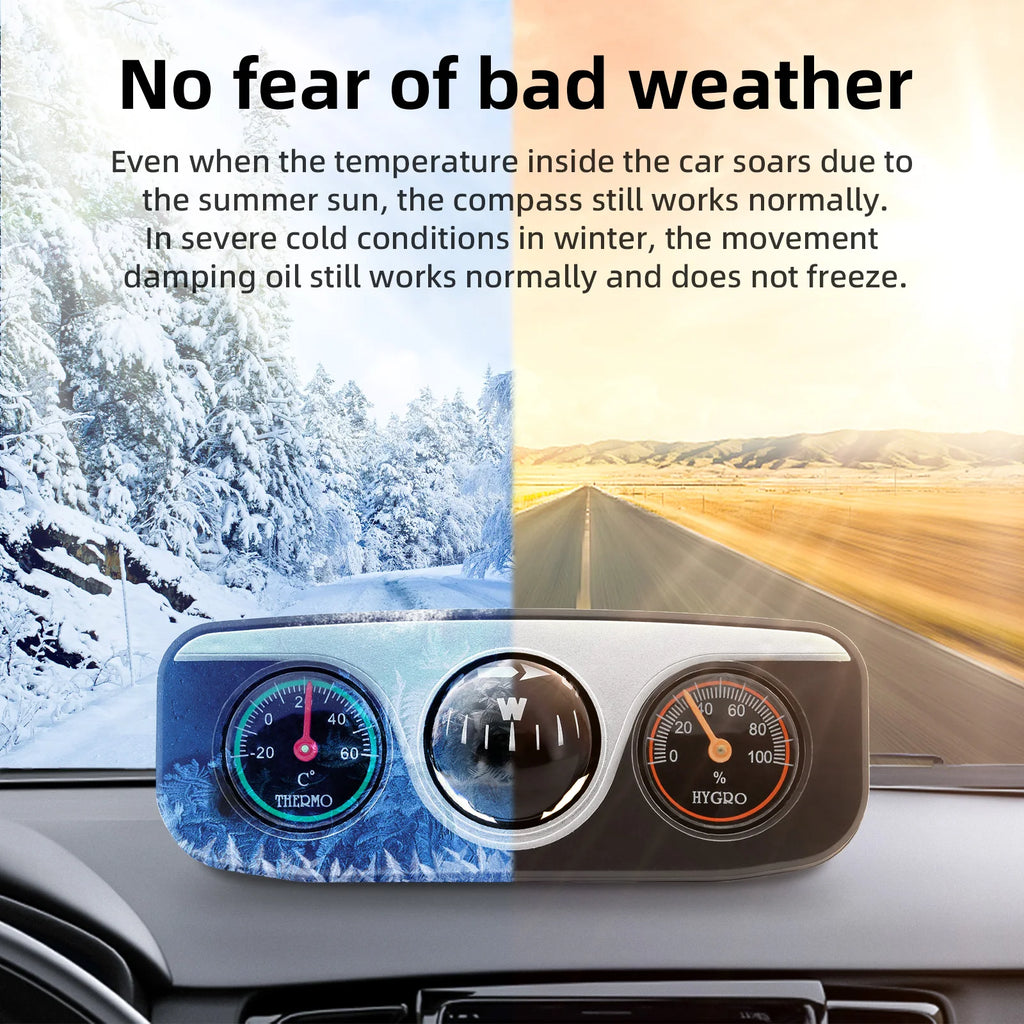 Multifunctional Compass Portable Compact Navigation Device Universal Outdoor High Precision Compass For Car Boat Moto Bicycle