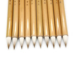 5 Pcs Bamboo Calligraphy Brush Pens Soft Weasel Mix Hair Small Regular Script Writing Brush Classical Jiju Xiaokai Chinese Pen