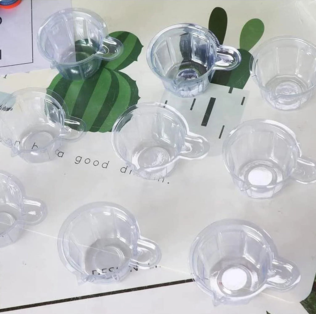 100/50/10Pcs 40ML Plastic Disposable Cups Dispenser Silicone Resin Mold Kit For DIY Epoxy Resin Jewelry Making Tools Accessories