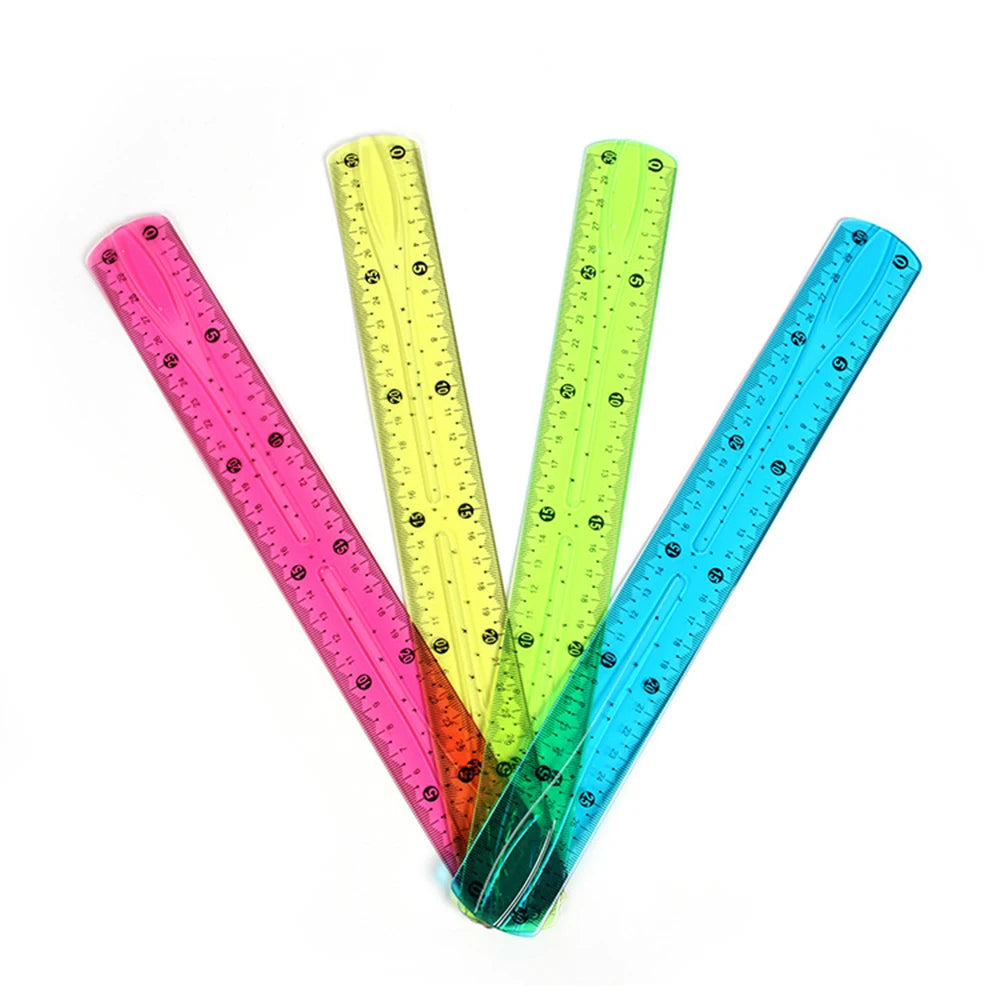 Soft Ruler 30cm Flexible Ruler Multi Color Creative Stationery Rule School Supply Student stationery ruler Folding ruler