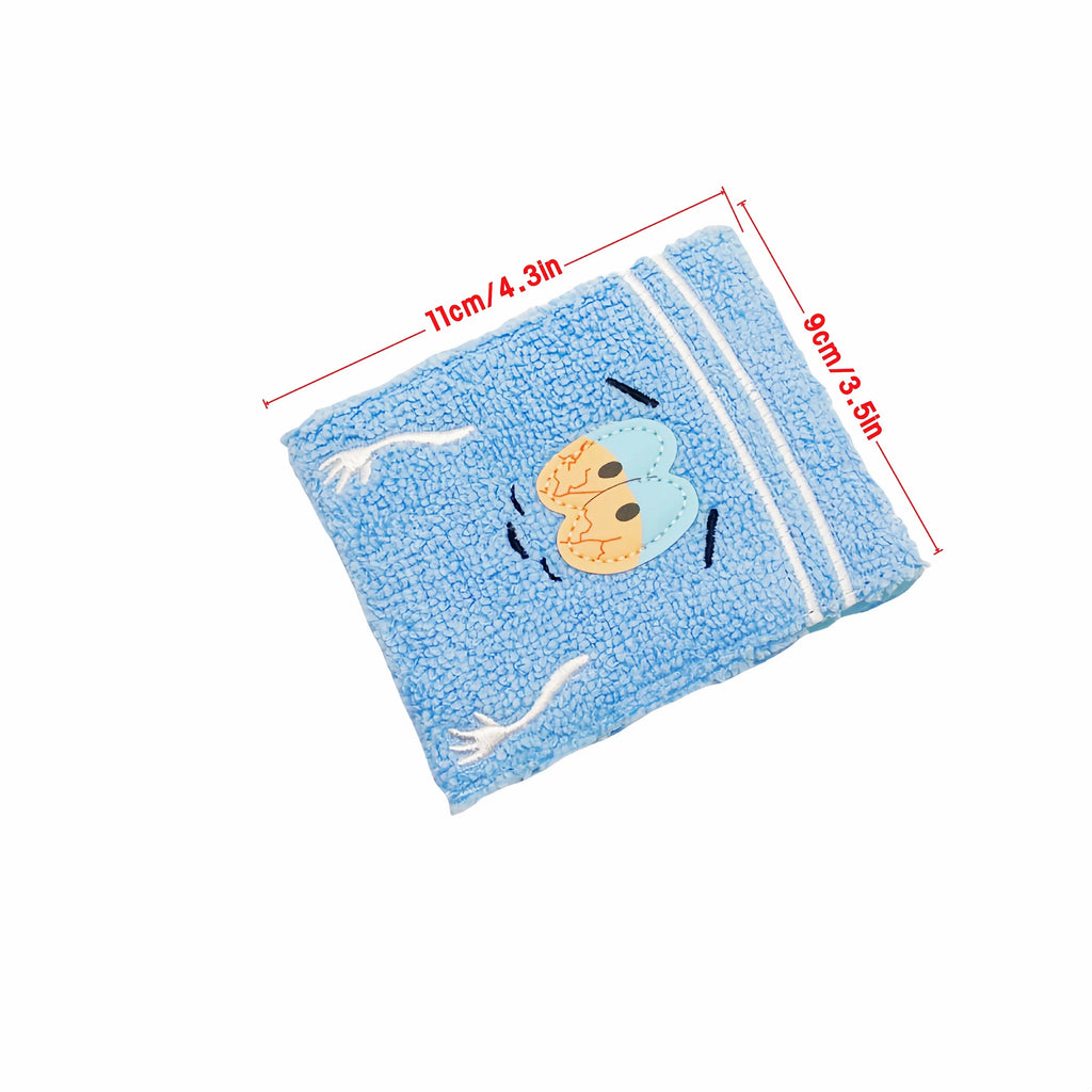 Towel cloth embroidered anime fashion wallet, designer personalized ID card holder