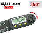 200mm 12'' 300mm Digital Angle Ruler Electronic Angle Meter Electronic Protractor Goniometer Digital Angle Gauge