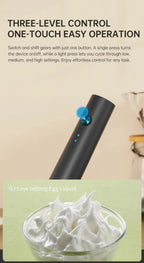 Wireless Electric Mini Milk Frother Coffee Whisk Portable Egg Beater Blender Kitchen Cooking Stirrer Cappuccino Coffee Maker