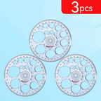 1/4Pcs Circle Template Measurement Geometry Ruler Circular Oval Drawing Template Drafting Ruler Office School Scale Drawing Tool