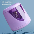 Cartoon with Decorative Sticker Switch Automatic Electric Pencil Sharpener Creative Stationery Mechanical Tool