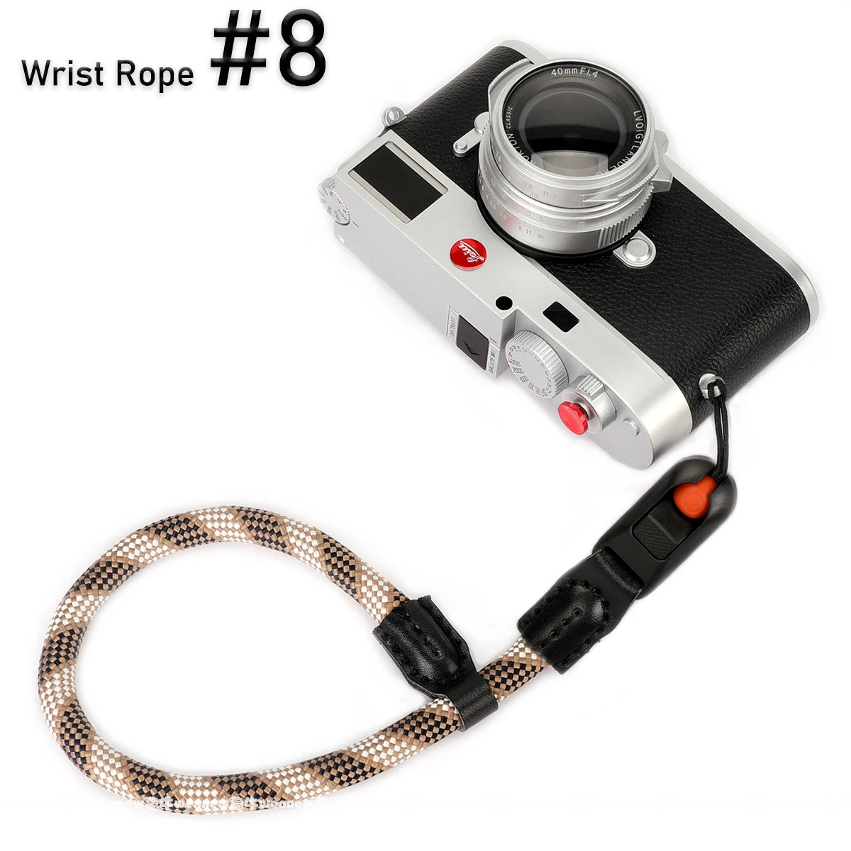 Quick Release Beads Round Rope Camera Shoulder Strap Lanyard for Canon Nikon Panasonic Sony Fujifilm Neck Strap Wrist Strap