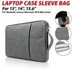 Laptop Sleeve Handbag Case For MacBook Air 13.6 15.3 M5 M4 Pro 14 13" HP Dell Lenovo 11" 14" 15.6" Notebook Bag Zipper Carrying