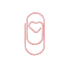 50pcs Metal Macaron Love Heart Paper Clips Gold Rose Gold Mini Bookmark Ticket Photo Binder Clips Patchwork Clip Office Supplies