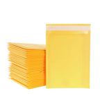 50Pcs Yellow Kraft Paper Bubble Mailers Packaging Bags Self Seal Padded Envelopes Poly Lined Shipping Bags for Bussiness