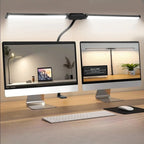 Double Head Desk Lamp Clip-on LED 3 Modes Brightness Adjustable USB Adapter Suitable for Reading Studying Piano Monitors Office
