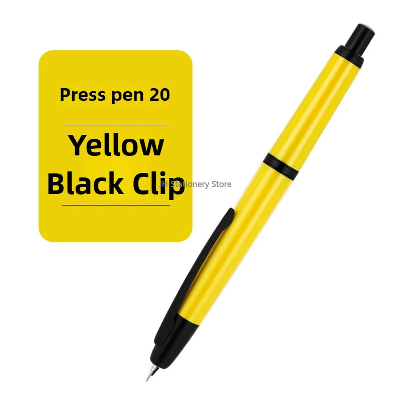 JINHAO 20 Press Fountain Pen Retractable EF/F Nib Plastic With Clip School Supplies PK 10 A1 Stationery Writing Ink Converter