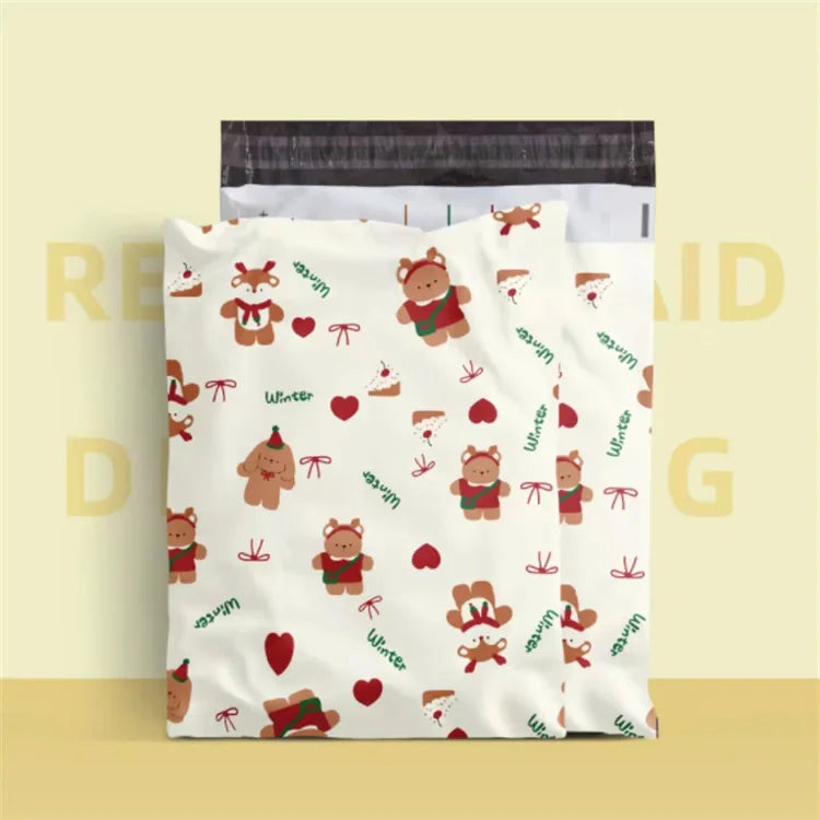 100PCS Poly Mailer Adhesive Envelope Printing Bag DIY Clothes T-shirt Pantihose Skirt Underwear Bra Shipping Packaging Pouches