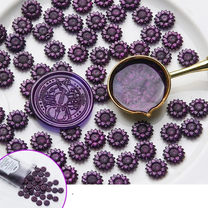100Pc Glitter Sealing Wax Seal Stamp Wax Beads Scrapbook Material Wedding Birthday Party Invitation Stamp DIY Stamp Decoration