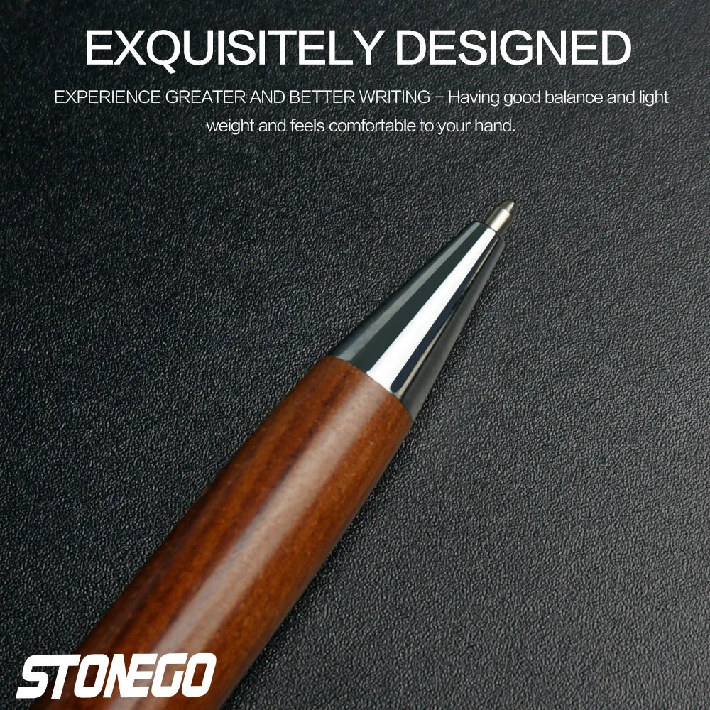 STONEGO Classics Luxury Wooden Fountain Pen/Signature Pen Ink 0.5mm for Gifts Decoration Writing Office Fountain Pen Stationery