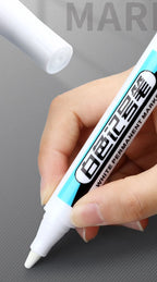 White Marker Pens 0.7/1.0/2.5mm Waterproof Oily Permanent Paint Pen Markers for Wood Rock Plastic Leather Glass Metal Ceramic