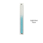 1pcs Colorful Clear Straight Ruler 15cm Four Edges Acrylic Transparent Gradient Lightweight Measuring Tools for Students A7795