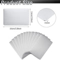 10Pcs Stainless Steel Metal Business Card Size 85*53mm Blank Laser Engraving Cards Special Logo Printing Matte Brushed Finishing
