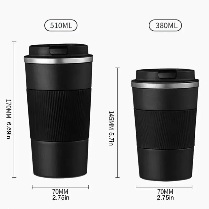 12.85/17.25oz Stainless Steel Thermos Insulated Cup Double-layer Leak-Proof Travel Mug For Sports Outdoor Portable Vacuum Bottle