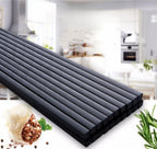 New Reusable Black Chinese Chopsticks Food Sushi Sticks Safe Plastic Food Grade High Temperature Sterilizable Chopsticks