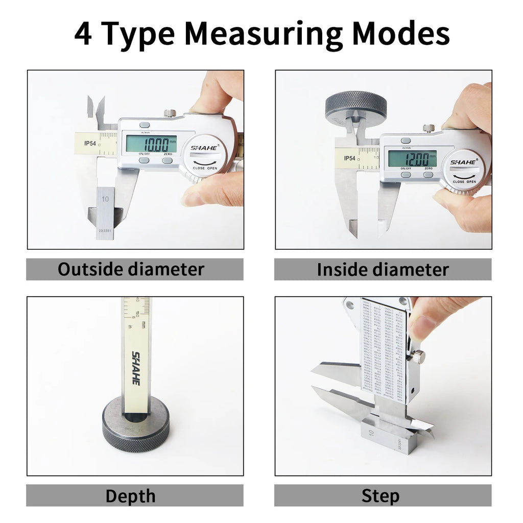 SHAHE IP54 Digital Caliper Electronic Caliper Ruler Digital Vernier Caliper Digital Caliper Stainless Steel Calipers